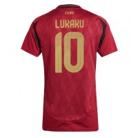 Fotballdrakt Dame Belgia Romelu Lukaku #10 Hjemmedrakt EM 2024 Kortermet